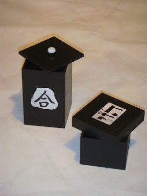 Caixas pequenas.