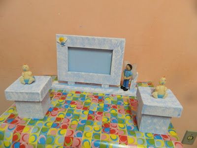 Porta-retrato com caixinhas